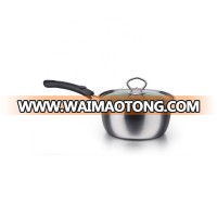 new design large stainless steel single dandle milk pot & soup pot