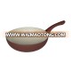 Large Size Aluminum Wok Pan Eco-freindly ceramic coating cooker wok pan with soft touch handle popular in Europe market